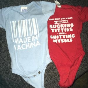 Novelty baby onesies